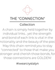 "Connections" Dainty Paperclip Chain