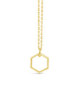 "Open" Hexagon Pendant